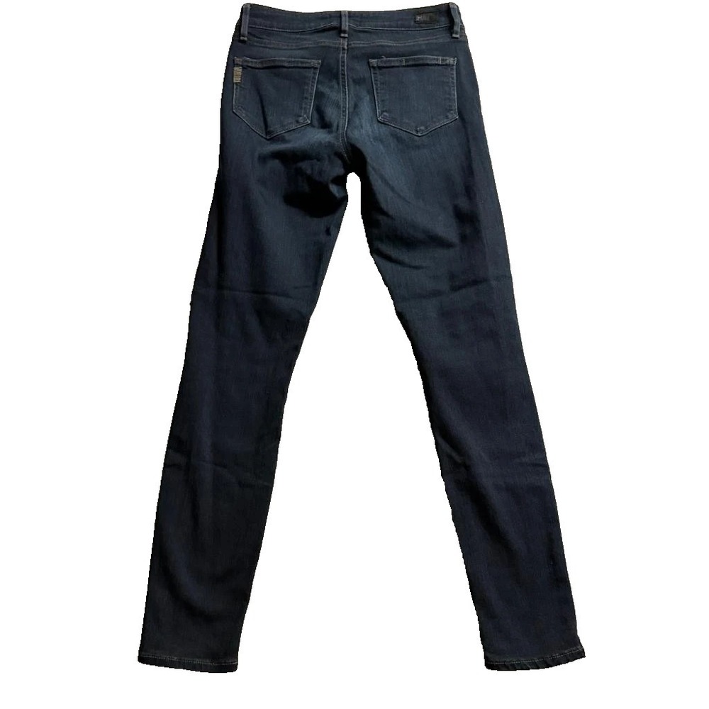 $235 PAIGE 'Hoxton Ultra Skinny' Size 26 Dark Blue High Rise Stretch Jeans, EUC - Picture 2 of 4